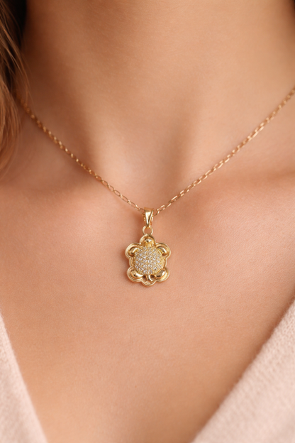 18K Turtle Gold Pendant