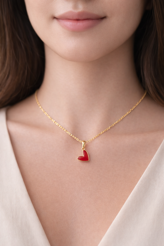 18K Heart Gold Pendant