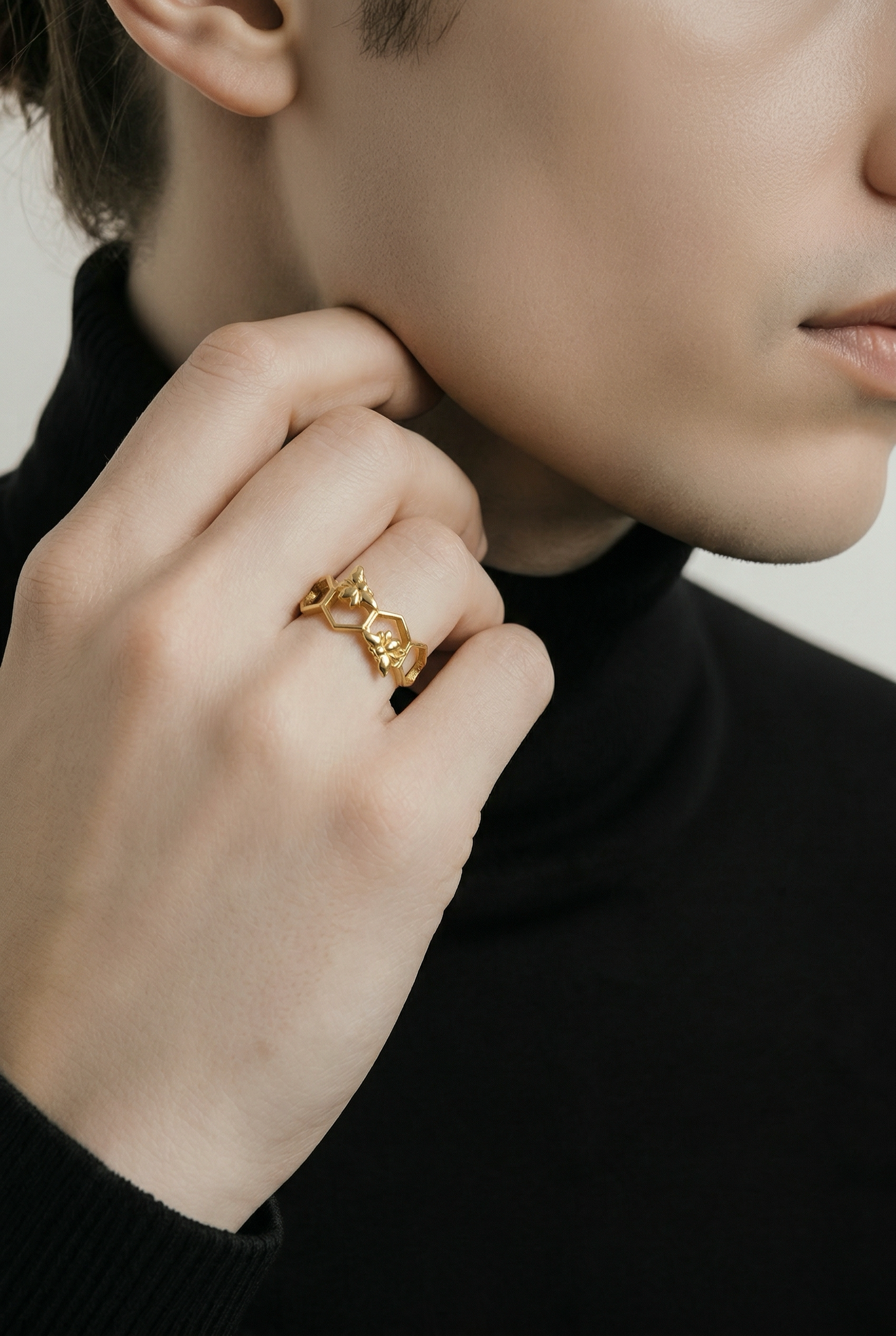 Little bees Gold Ring