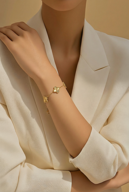 5 Clover Gold Alhambra Bracelet