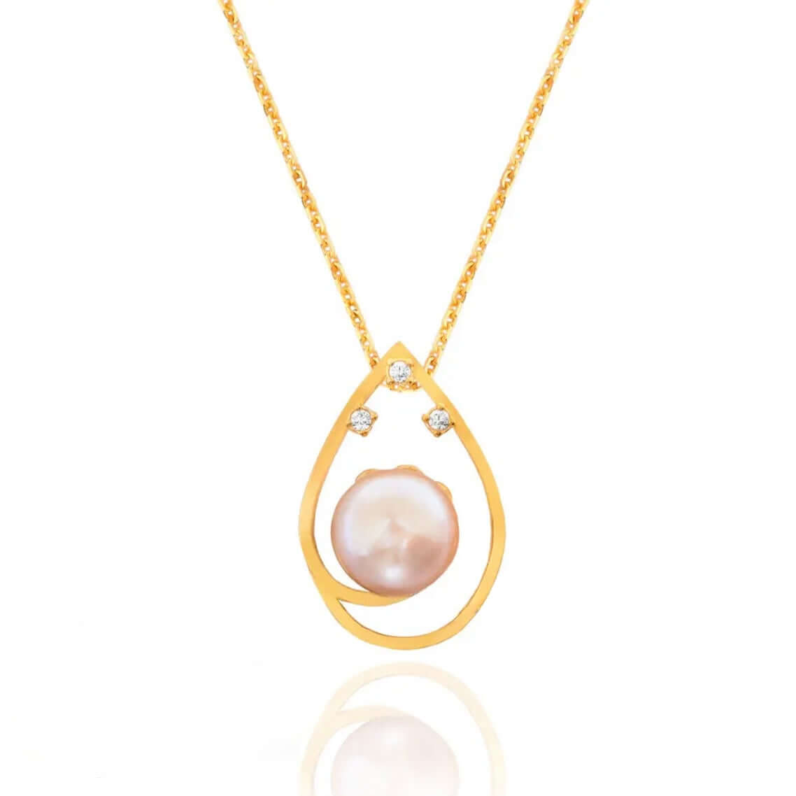 Moon Pearl and Jewels Pendant