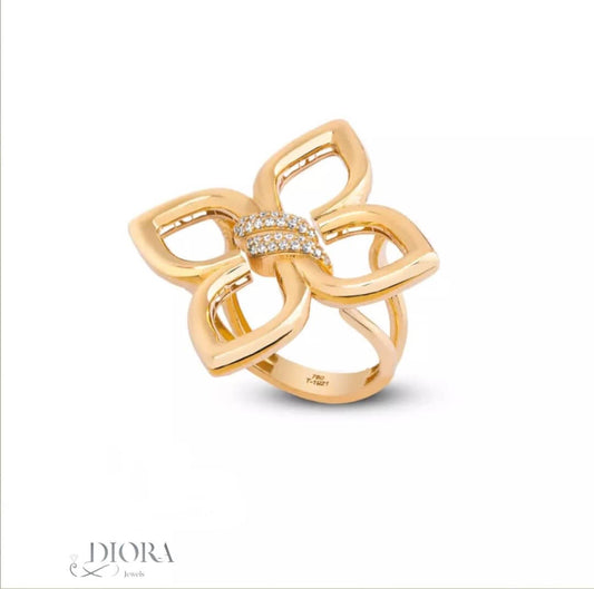 Gardenia Gold Rings
