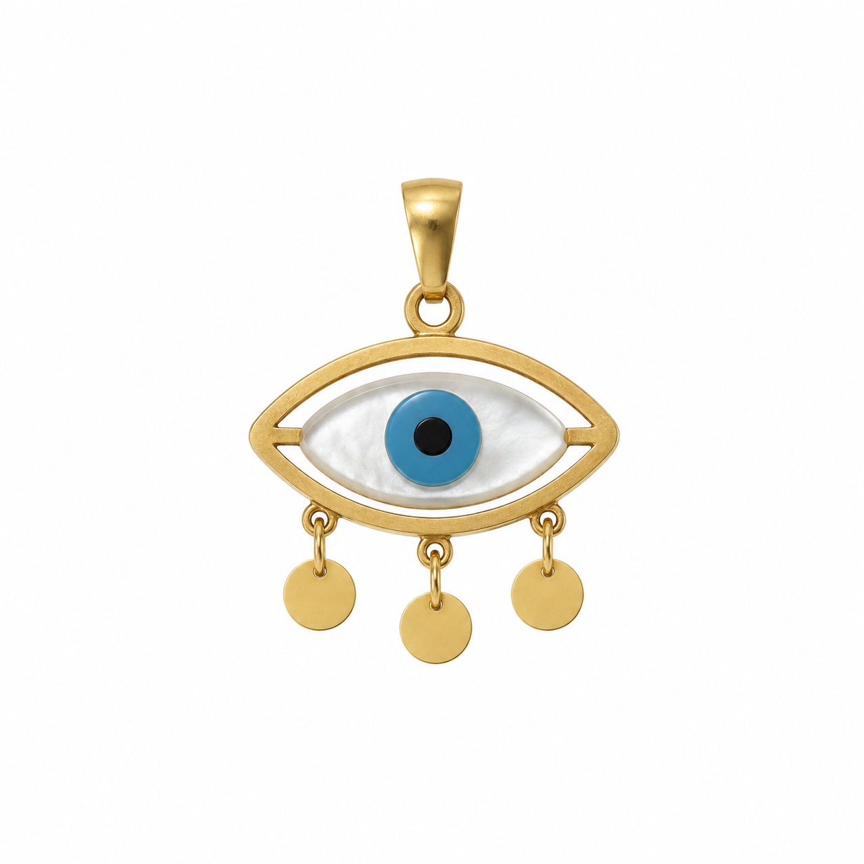Minimal Evil Eye Pendant