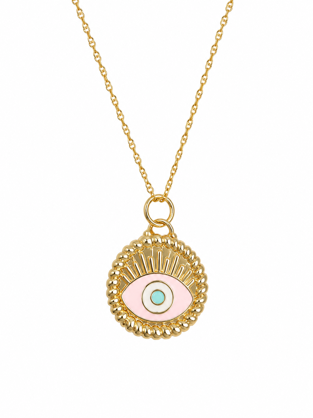 18K Evil Eye Gold Pendant