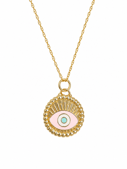 18K Evil Eye Gold Pendant