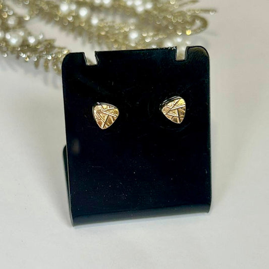 Gold Earrings 18K Gold 1.09g Handmade by Diora Jewels