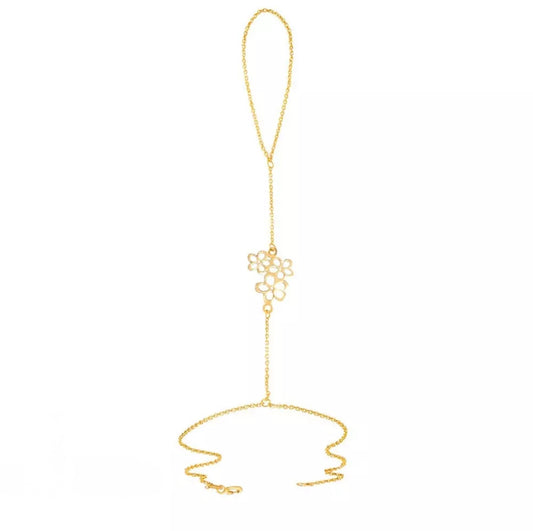 18K Bloom Gold Hand Chain