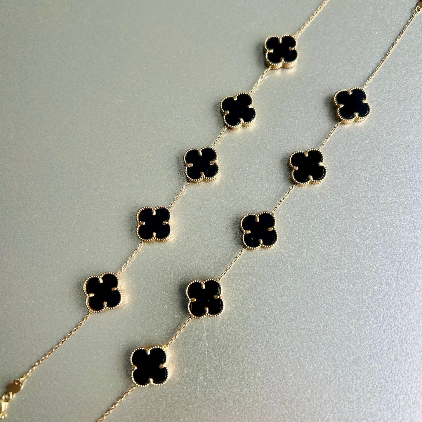 18K Stone Alhambra Bracelet