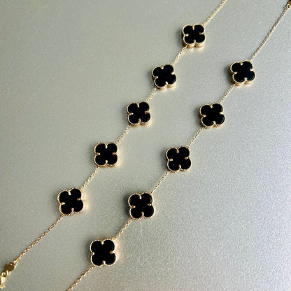 18K Stone Alhambra Bracelet