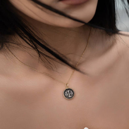  Zodiac Libra Gold & Silver Pendant