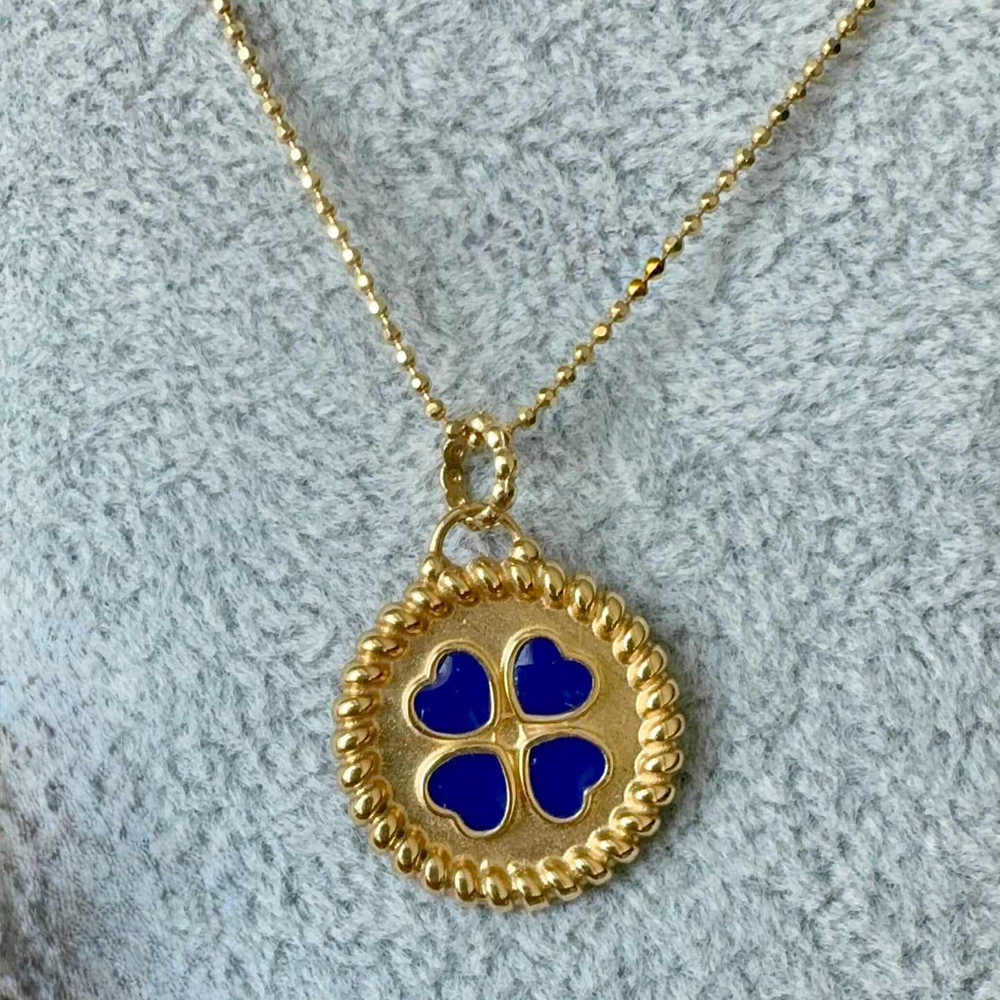 18K Alhambra Blue Gold Pendant