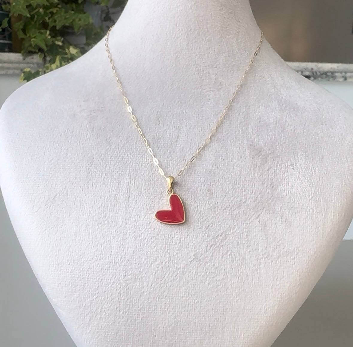 18K Heart Gold Pendant
