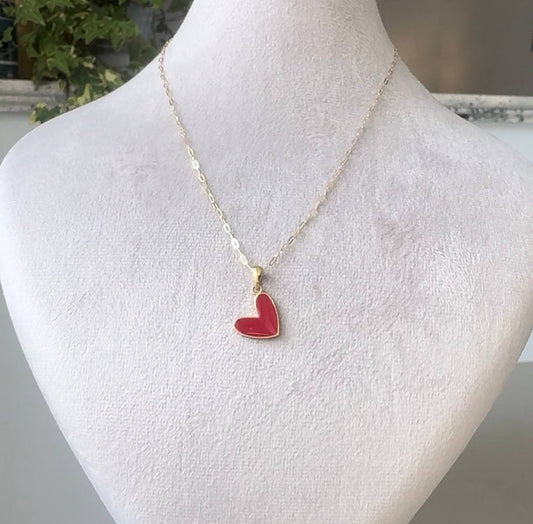 18K Heart Gold Pendant