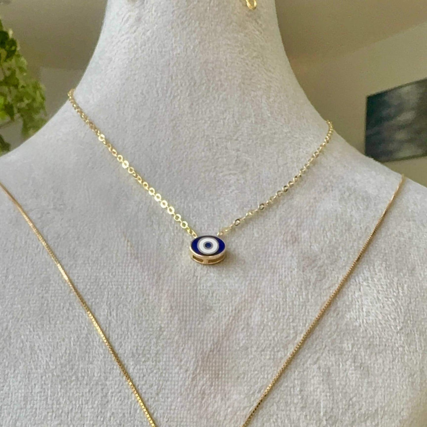 18K Evil Eye Gold Pendant