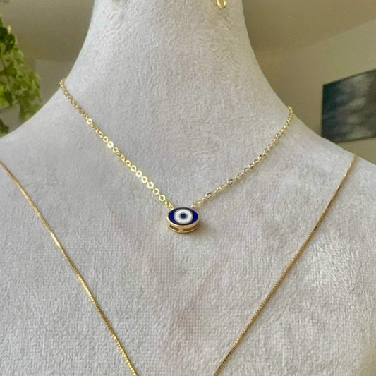 18K Evil Eye Gold Pendant
