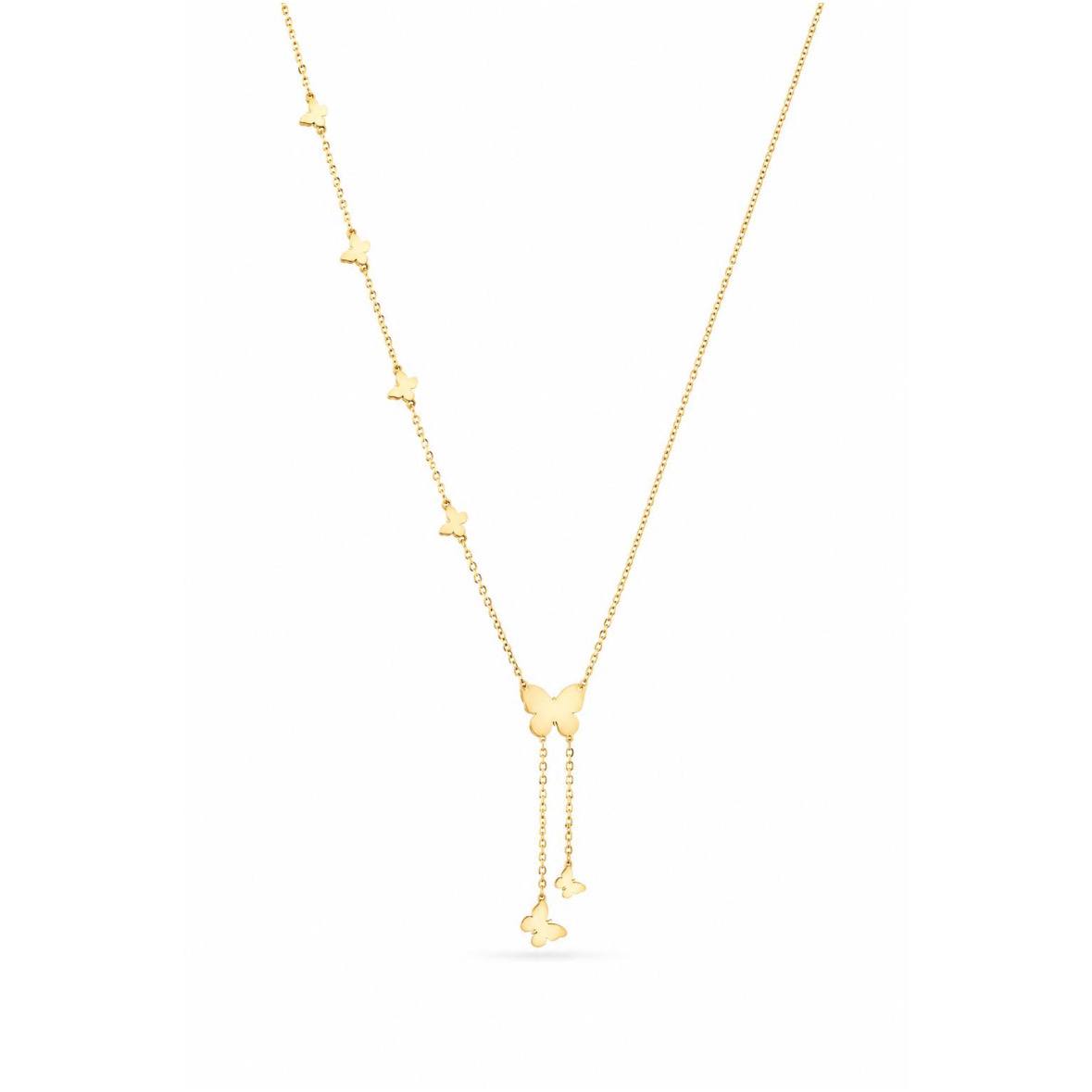 Delicate Butterfly Gold Necklace