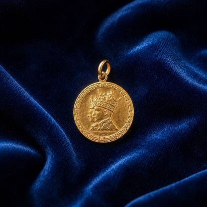Pahlavi Gold Coin Pendant