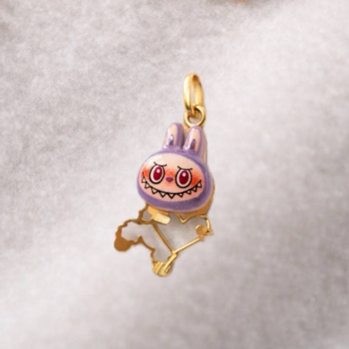 Gold Labubu Pendant