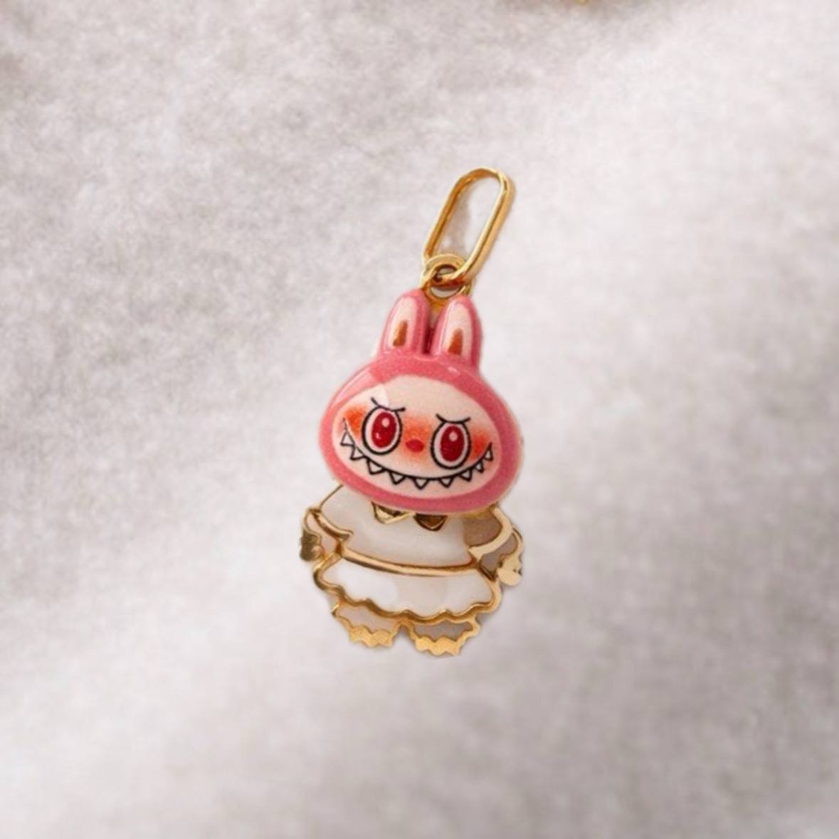 Gold Labubu Pendant