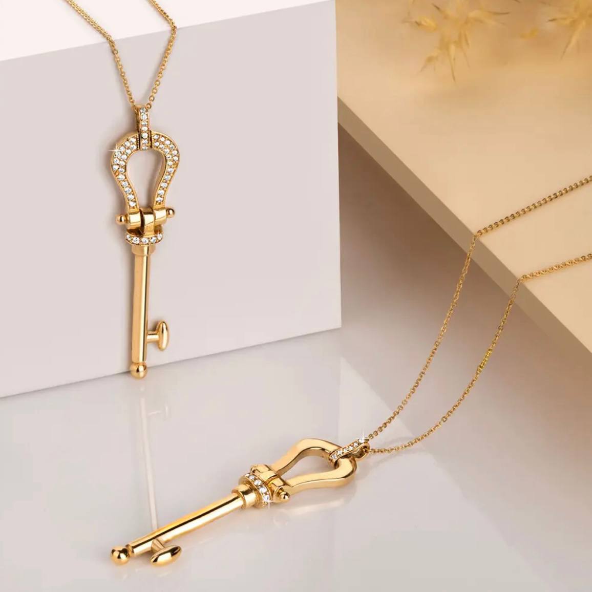 Gold Key Pendant