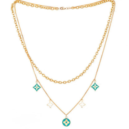 Gold Layered Clover Necklace