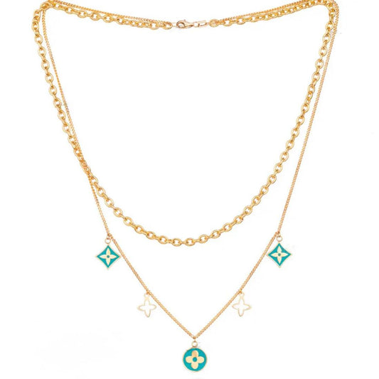 Gold Layered Clover Necklace