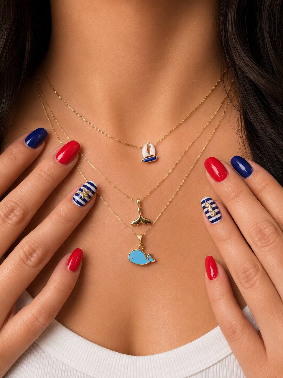 Gold Sailboat Pendant