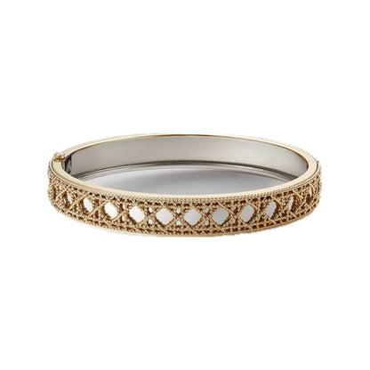 Gold Lattice Bangle