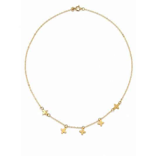 Gold Cross Charm Necklace