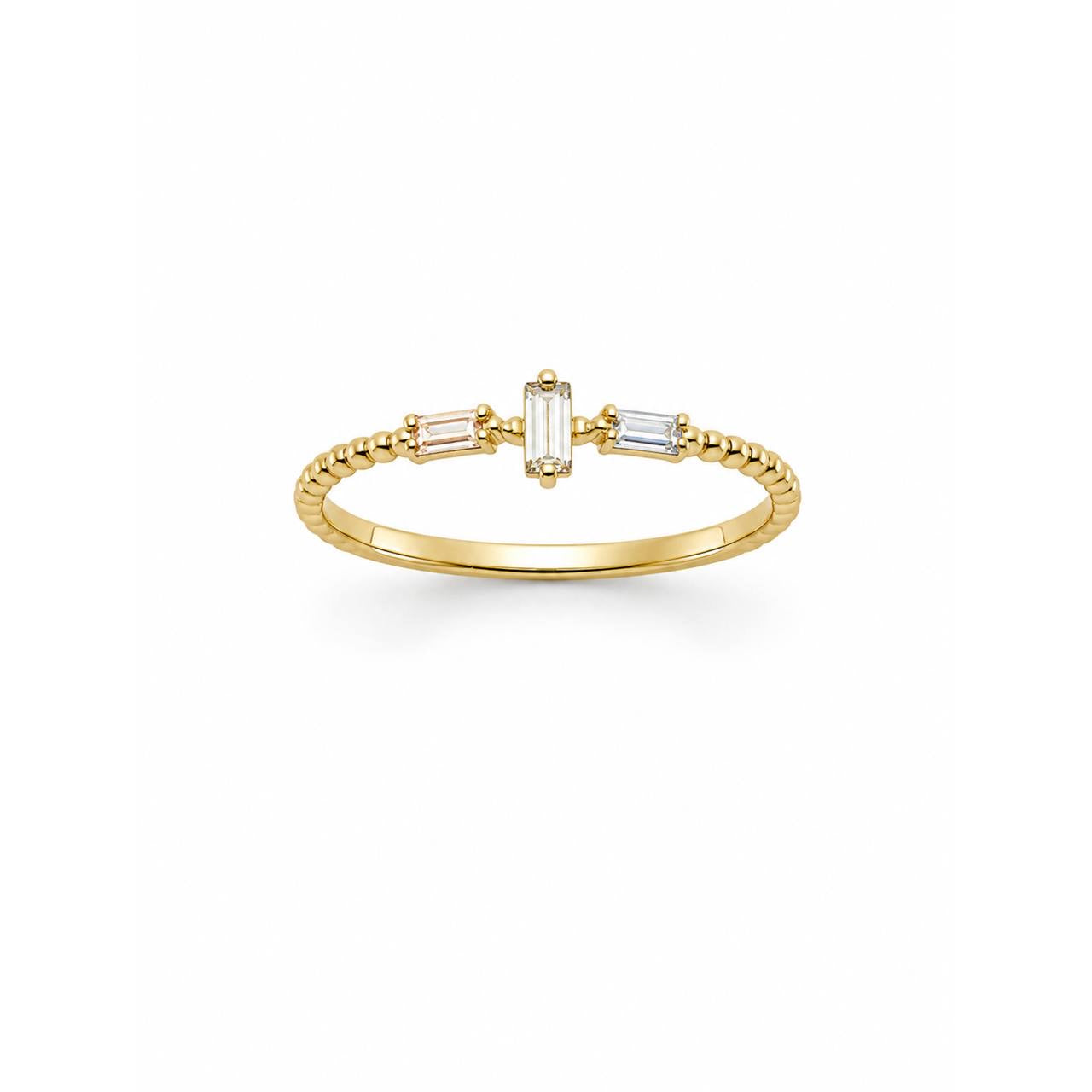 Gold Minimal Baguette Ring
