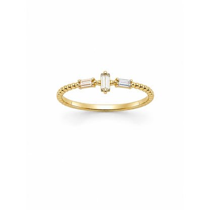 Gold Minimal Baguette Ring
