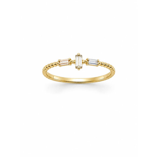 Gold Minimal Baguette Ring