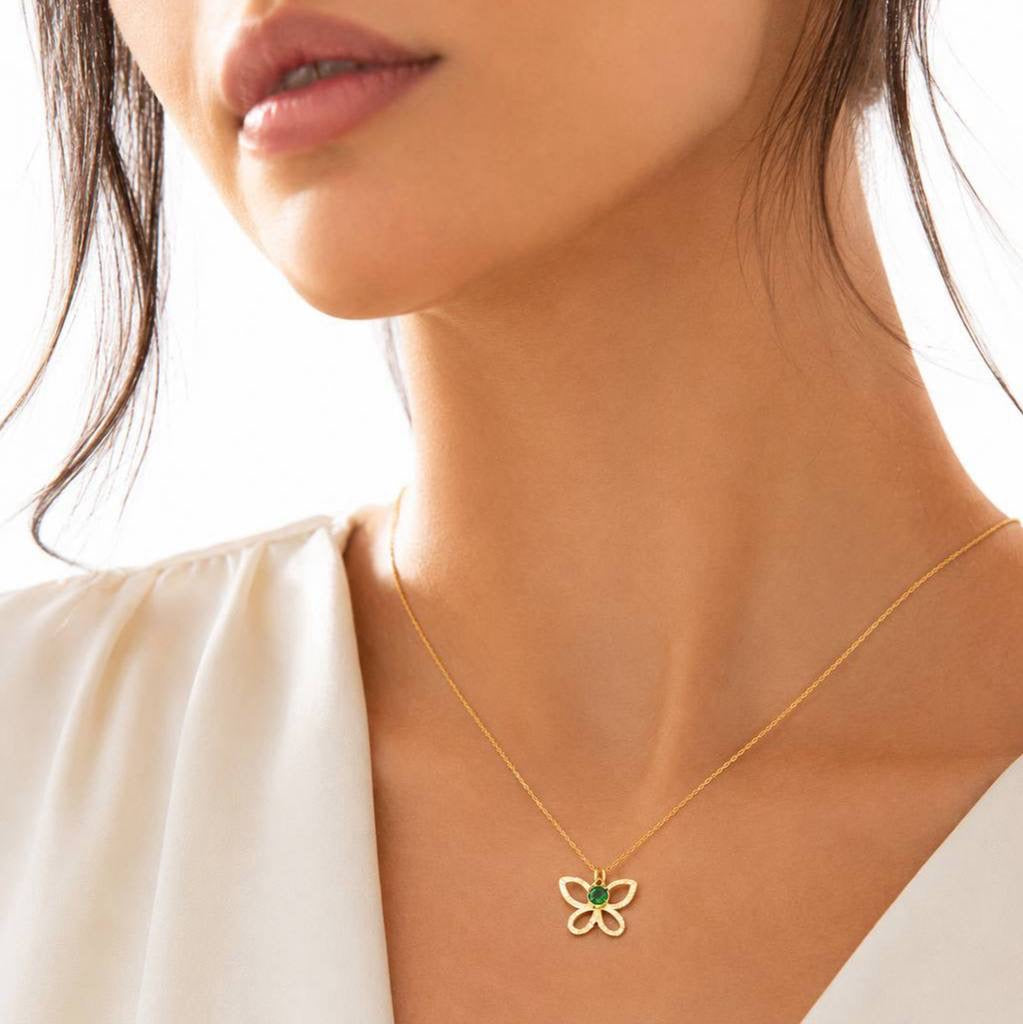 Gold Butterfly Necklace