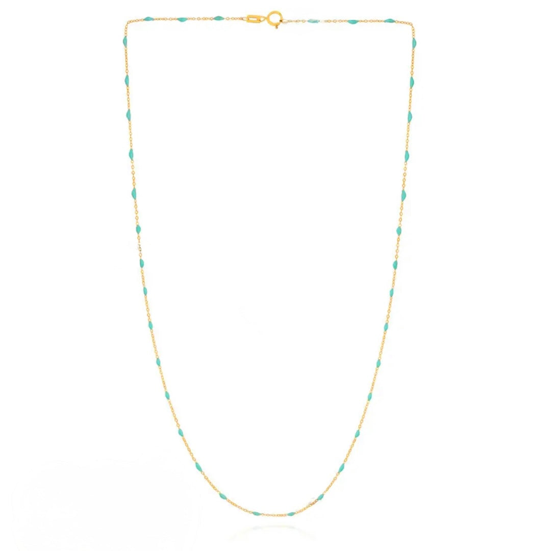 Gold Enamel Station Chain