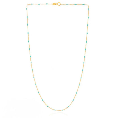 Gold Enamel Station Chain