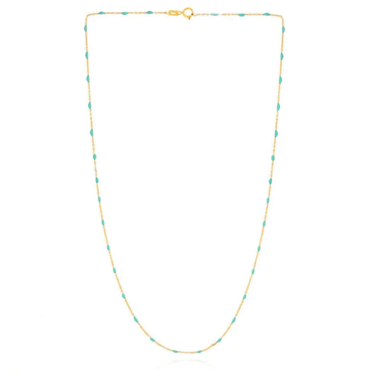 Gold Enamel Station Chain