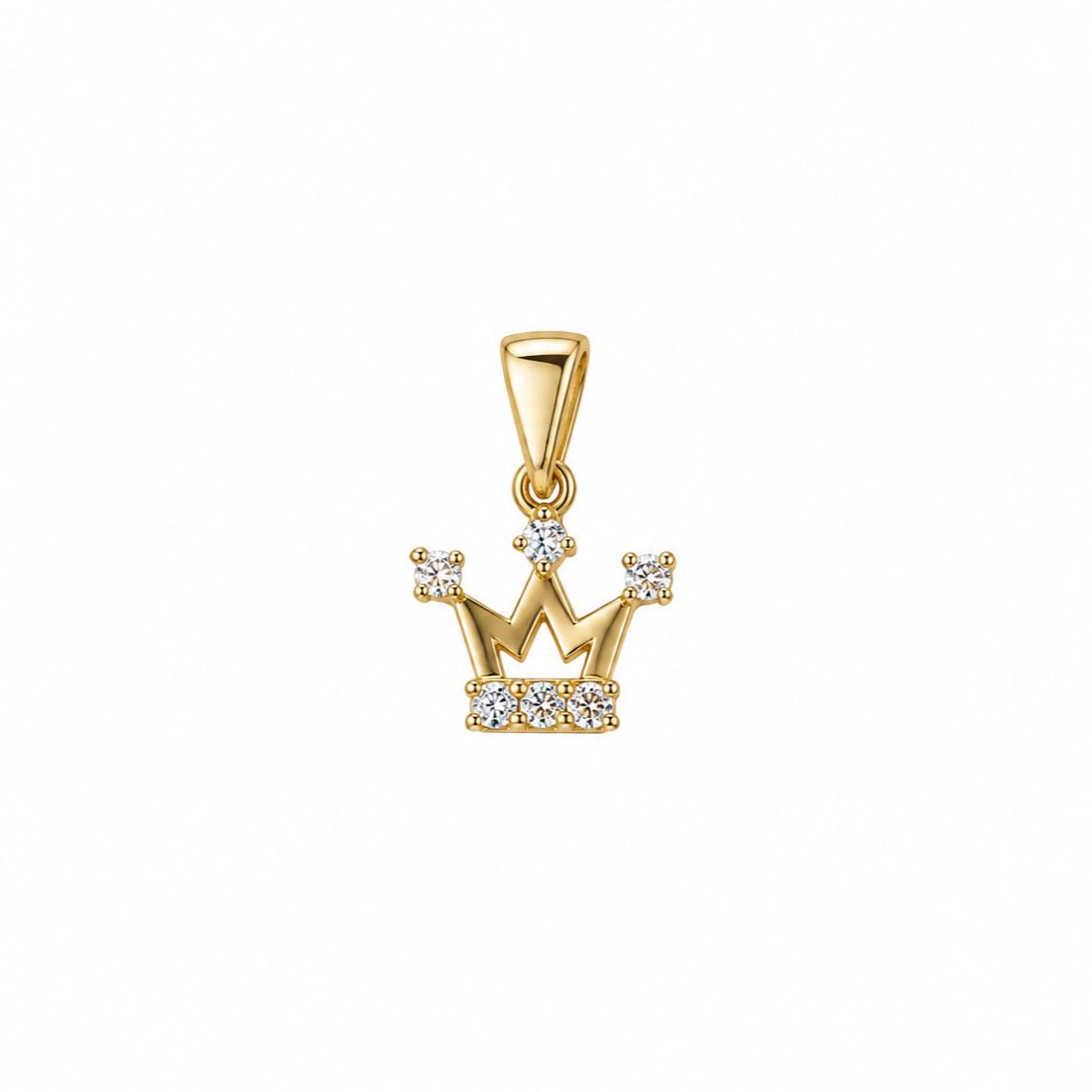 Gold Crown Pendant
