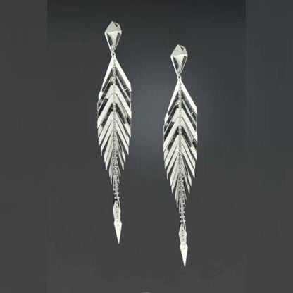 Gold Leaf Drop Earrings