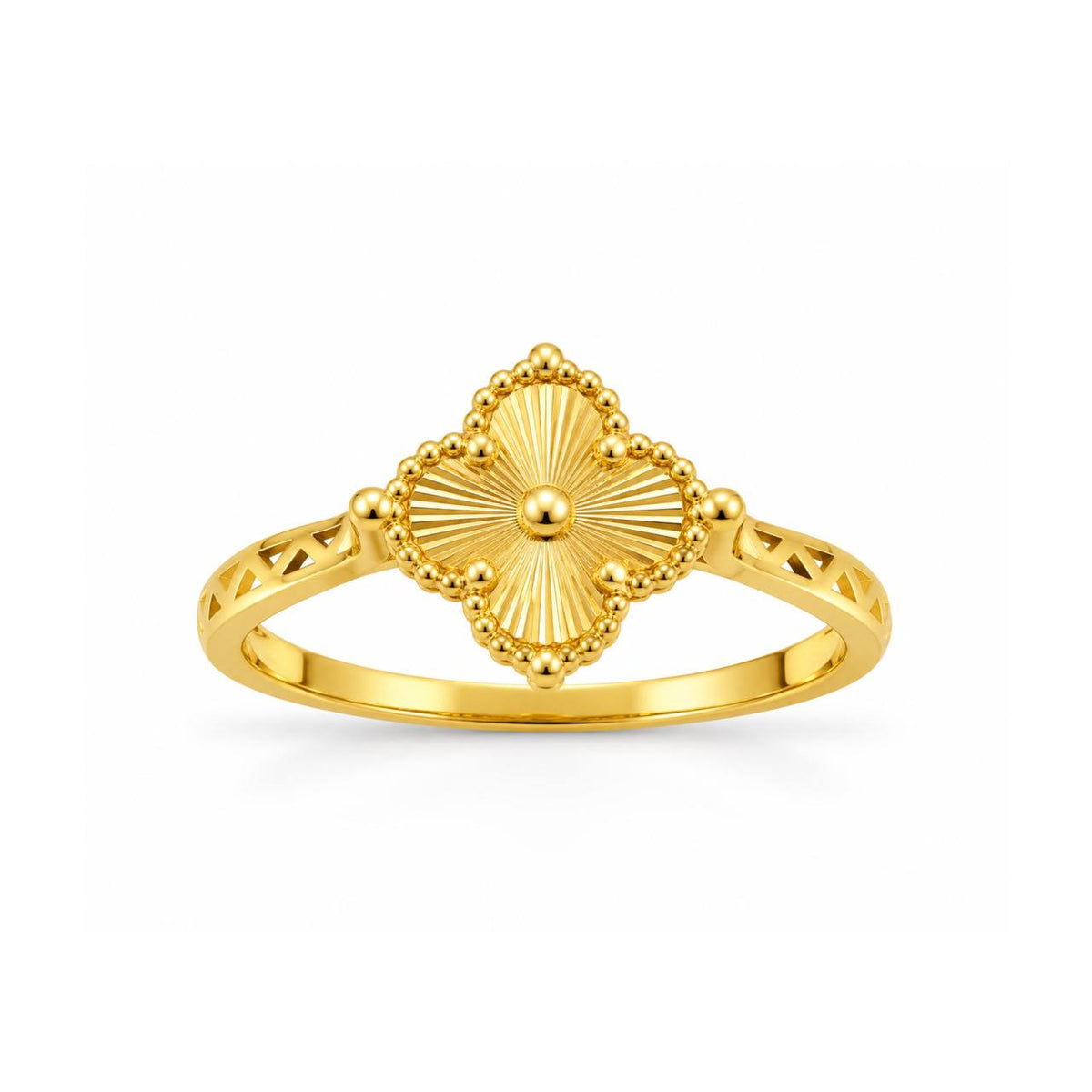 Gold Clover Ring