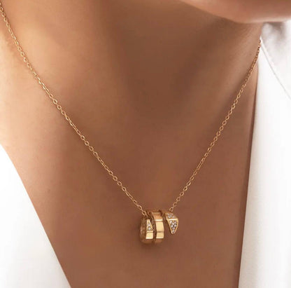 Gold Snake Pendant Necklace