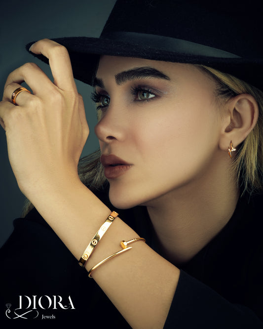 Nail Gold Blacelet