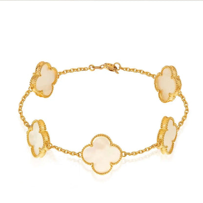 18K Alhambra Mother of Pearl Gold Bracelet
