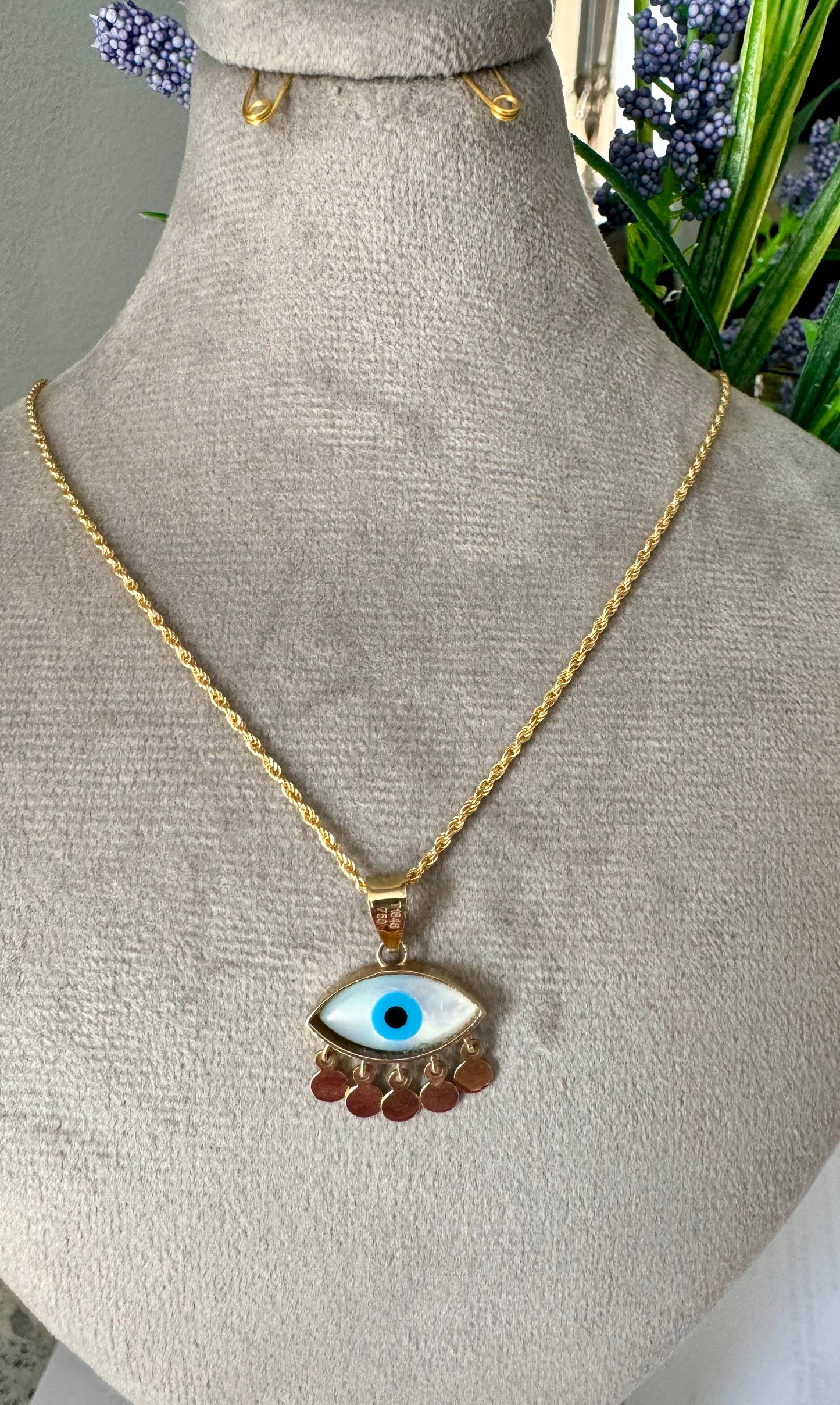 Minimal Evel Eye Pendant