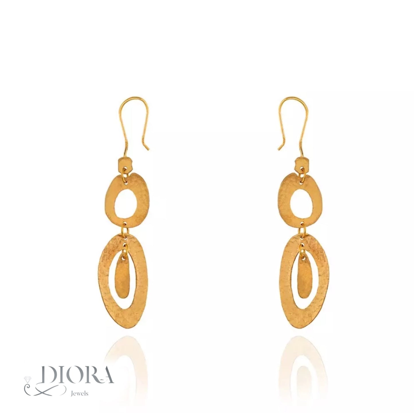 Gold Earrings - Code 302