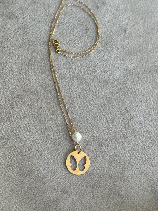 Minimal Butterfly Necklace