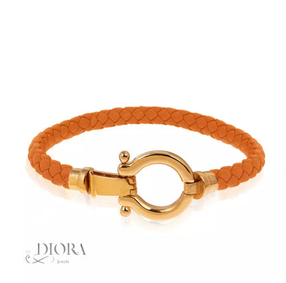 Omega Leather Bracelet