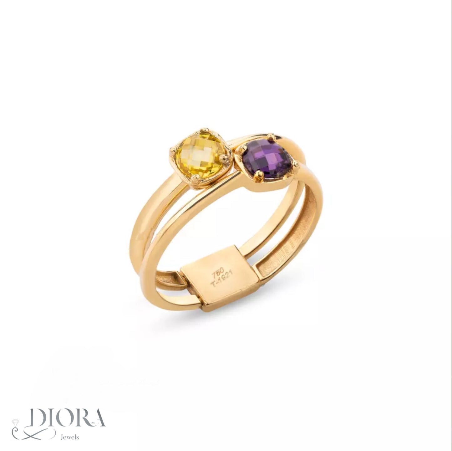 Dynamic Design Gold Ring