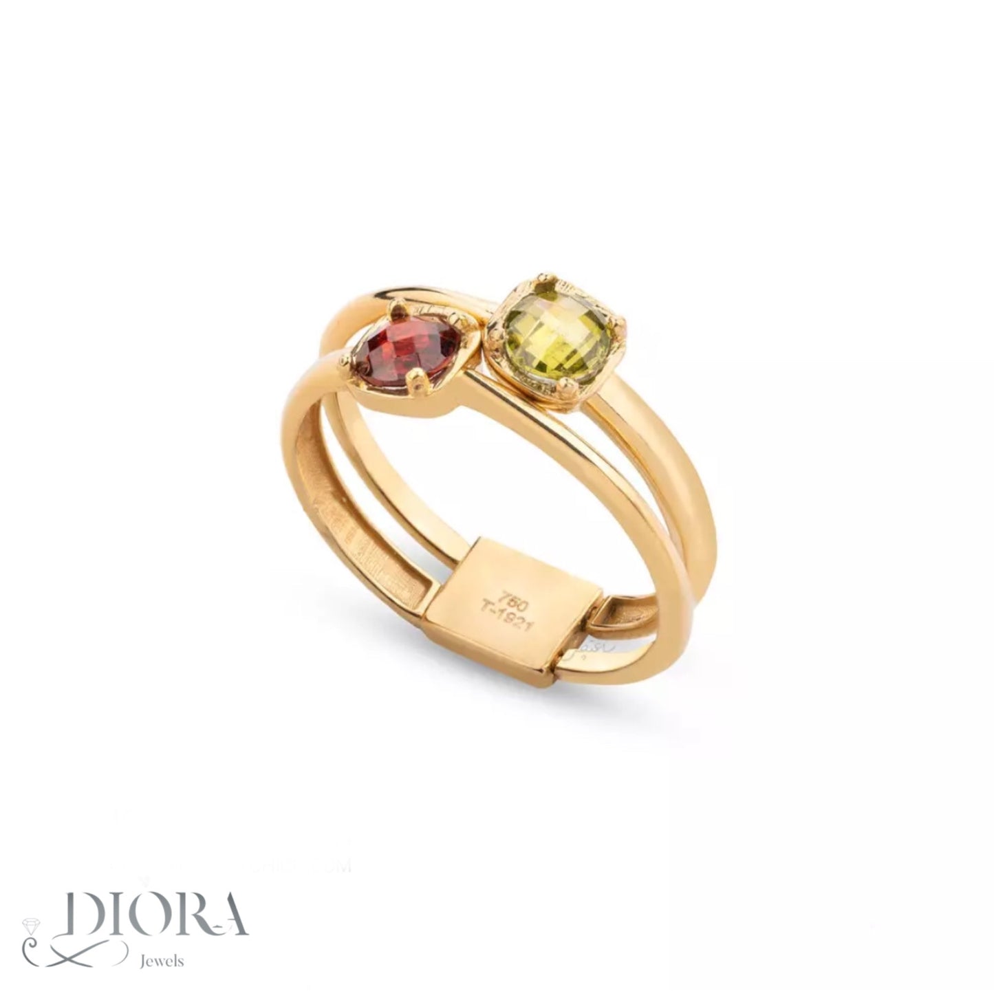 Dynamic Design Gold Ring