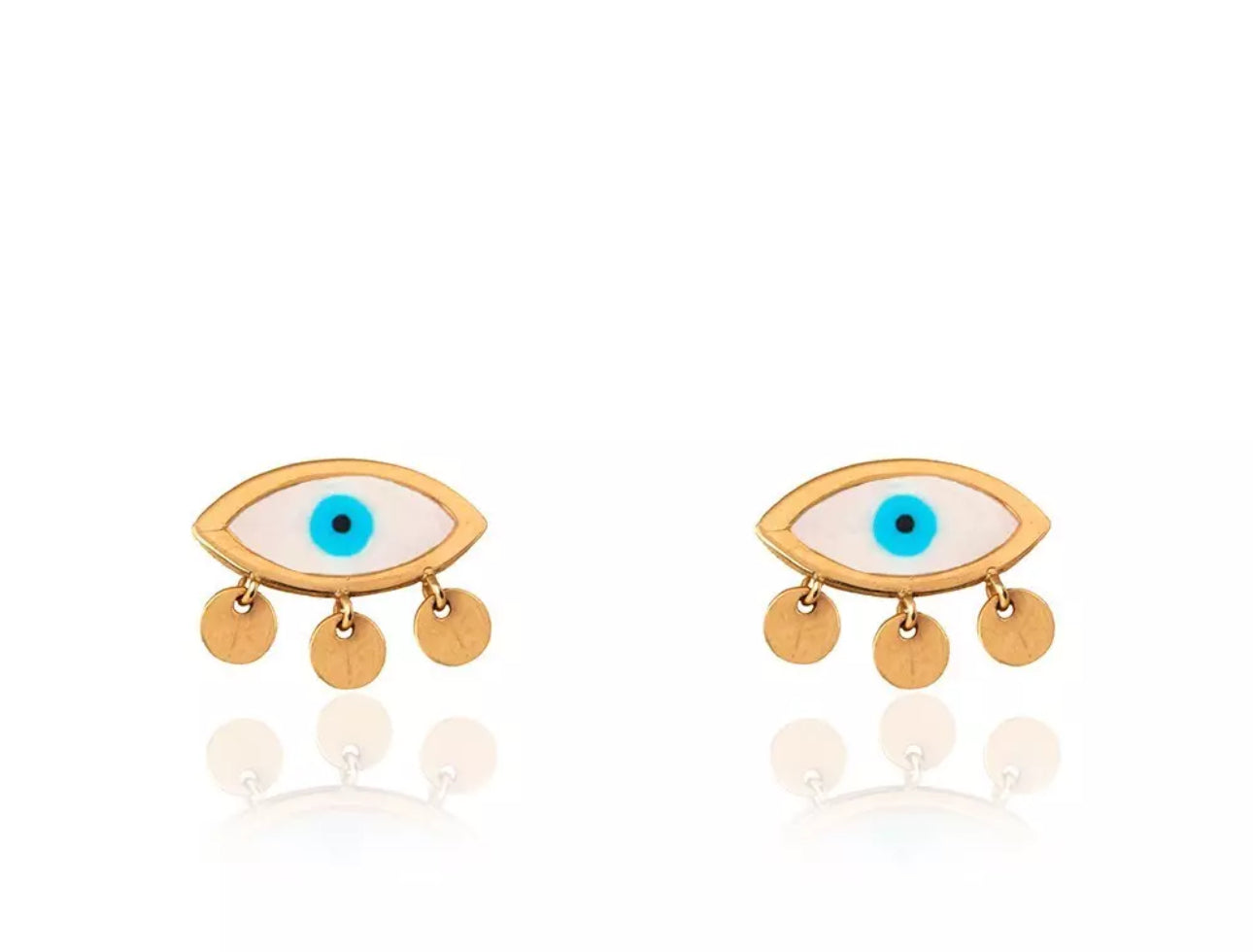 Evel Eye Stud Earrings