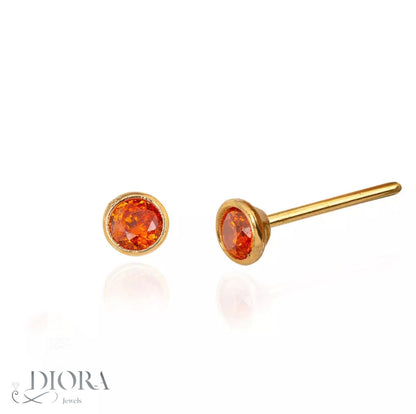 Vivid Gem Stud Earrings